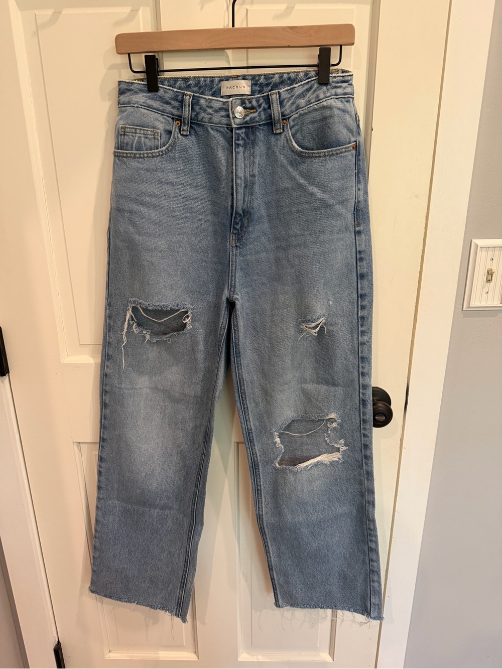 PacSun Light Blue Distressed Boyfriend Jeans